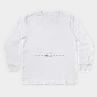 Cut Here Kids Long Sleeve T-Shirt